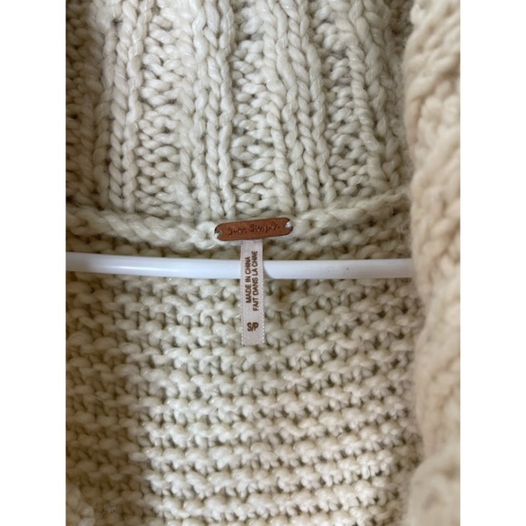 Free People Cream Long Wool Sleeveless Sweater - Picture 6 of 7